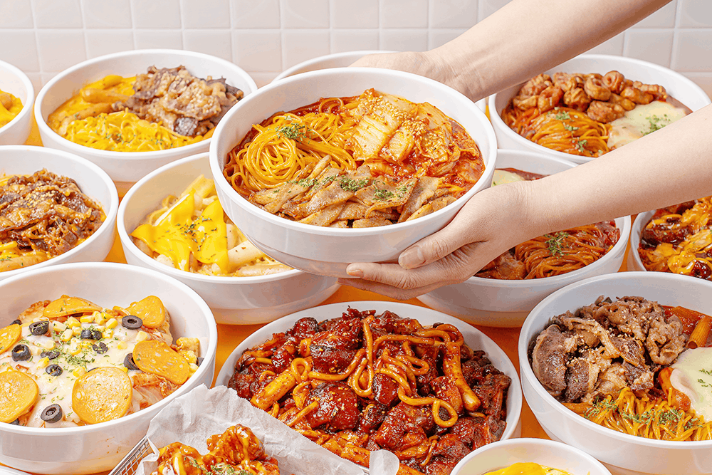 다양한 돼지게티 메뉴